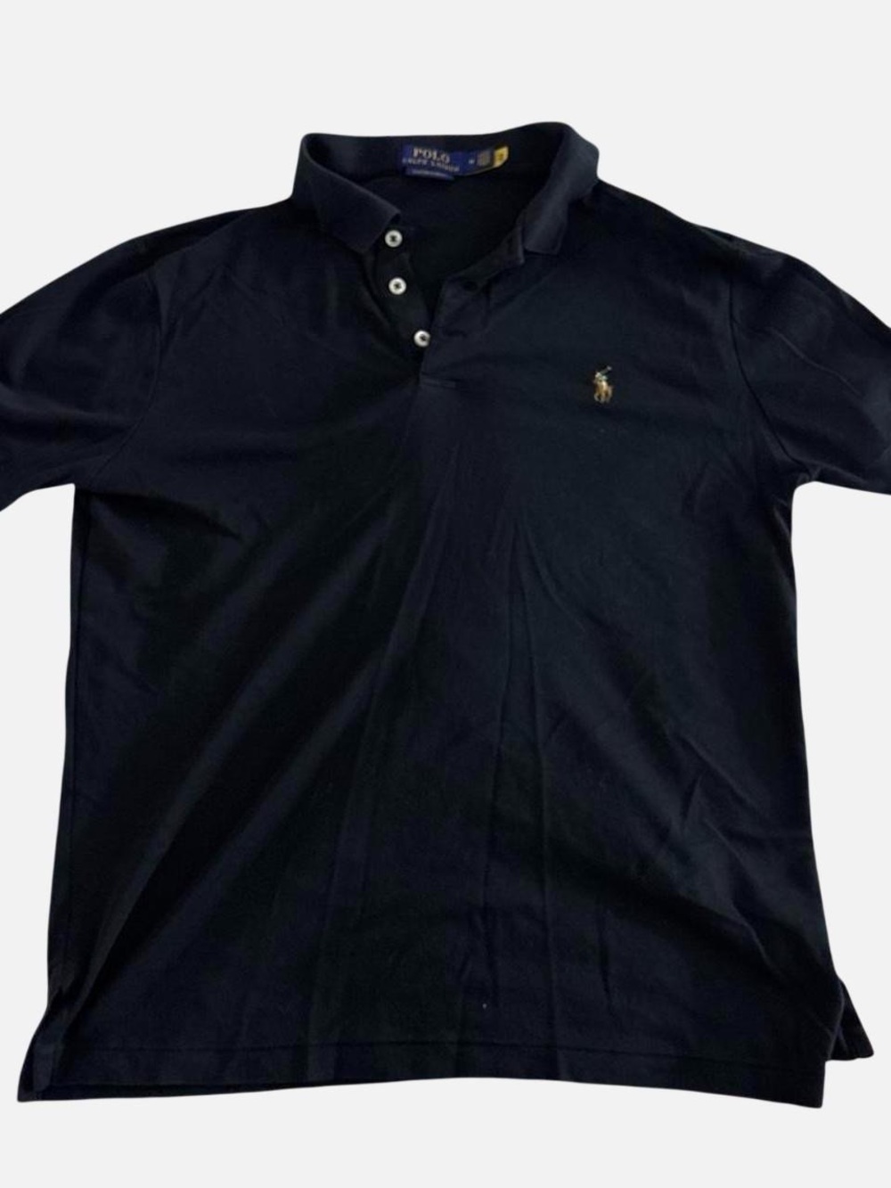 Polo by Ralph Lauren Men's Navy Polo with Embroidered Pony